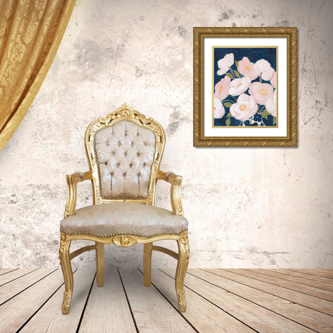 Florescence I Gold Ornate Wood Framed Art Print with Double Matting by Popp, Grace