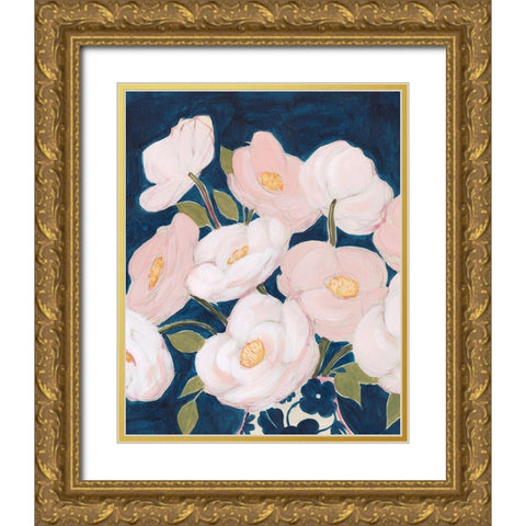 Florescence I Gold Ornate Wood Framed Art Print with Double Matting by Popp, Grace