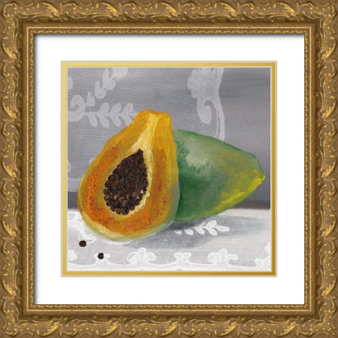 Lauras Harvest II Gold Ornate Wood Framed Art Print with Double Matting by Ludwig, Alicia