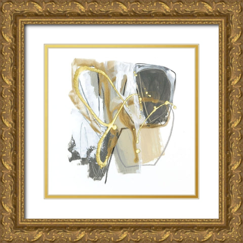 Metallurgy I Gold Ornate Wood Framed Art Print with Double Matting by Vess, June Erica