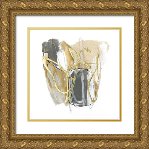 Metallurgy VI Gold Ornate Wood Framed Art Print with Double Matting by Vess, June Erica