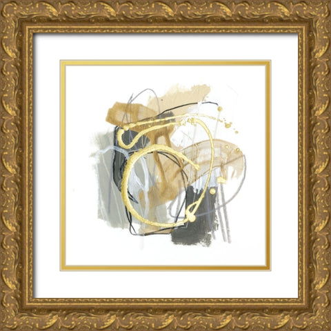 Metallurgy VII Gold Ornate Wood Framed Art Print with Double Matting by Vess, June Erica