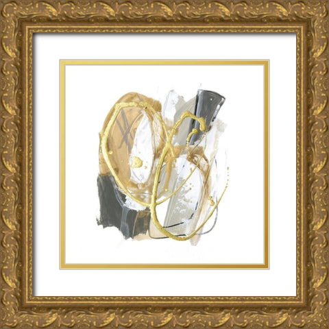Metallurgy VIII Gold Ornate Wood Framed Art Print with Double Matting by Vess, June Erica