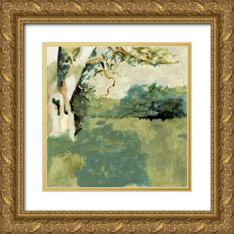 Sun Patch I Gold Ornate Wood Framed Art Print with Double Matting by Barnes, Victoria