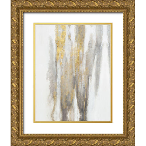 Free-Flowing I Gold Ornate Wood Framed Art Print with Double Matting by OToole, Tim