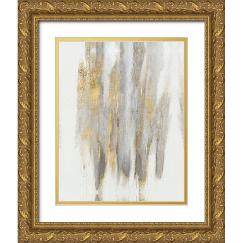 Free-Flowing II Gold Ornate Wood Framed Art Print with Double Matting by OToole, Tim