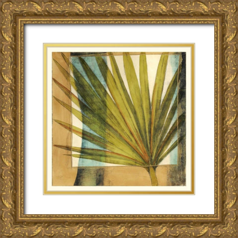 Seaside Palms I Gold Ornate Wood Framed Art Print with Double Matting by Jennifer Goldbergrer