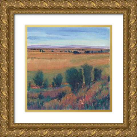 Hilltop View II Gold Ornate Wood Framed Art Print with Double Matting by OToole, Tim