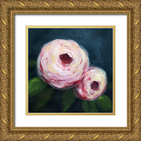 Ethereal Blooms II Gold Ornate Wood Framed Art Print with Double Matting by Popp, Grace