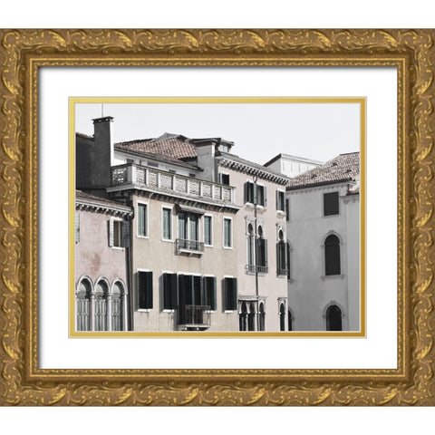 Venetian Facade Photos VIII Gold Ornate Wood Framed Art Print with Double Matting by Chandler, Sharon