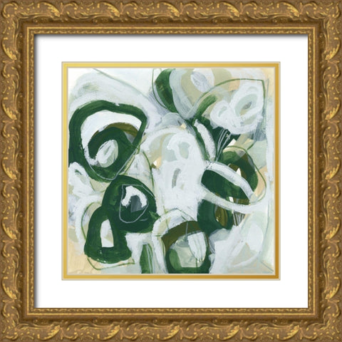 Moss Reaction II Gold Ornate Wood Framed Art Print with Double Matting by Vess, June Erica