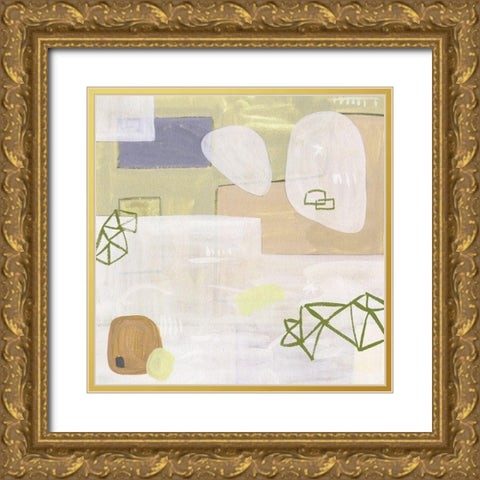 Exit Space I Gold Ornate Wood Framed Art Print with Double Matting by Wang, Melissa