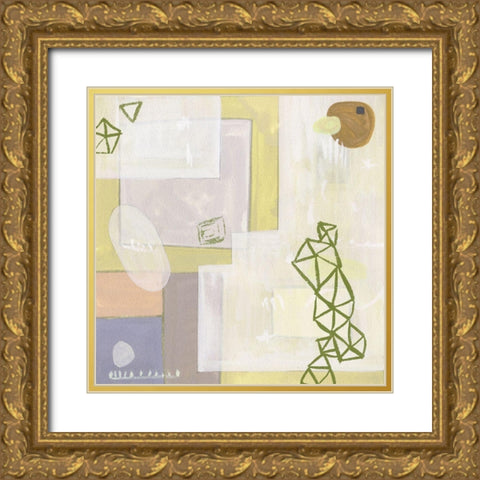Exit Space VI Gold Ornate Wood Framed Art Print with Double Matting by Wang, Melissa