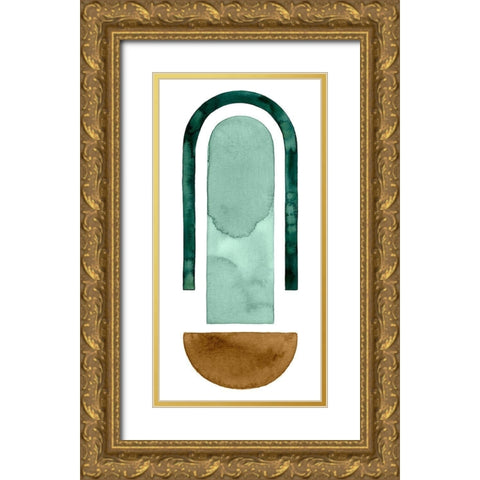 Strata Shift IV Gold Ornate Wood Framed Art Print with Double Matting by Popp, Grace