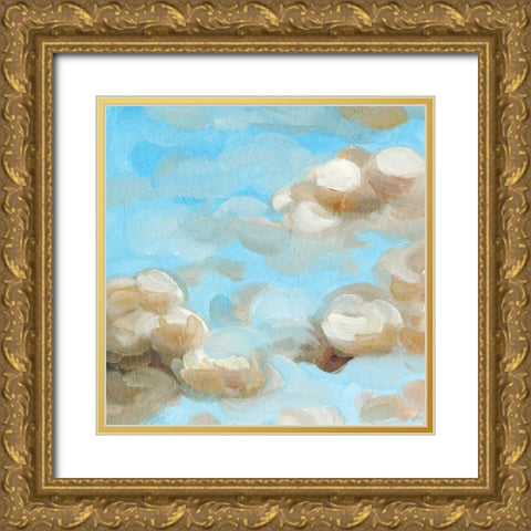 Floating Clouds I Gold Ornate Wood Framed Art Print with Double Matting by Wang, Melissa