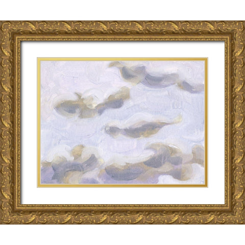 Violet Sky I Gold Ornate Wood Framed Art Print with Double Matting by Wang, Melissa