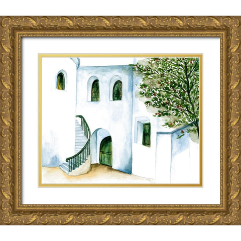Sunny Afternoon II Gold Ornate Wood Framed Art Print with Double Matting by Wang, Melissa