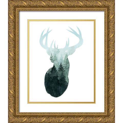 Forest Majesty I Gold Ornate Wood Framed Art Print with Double Matting by Popp, Grace