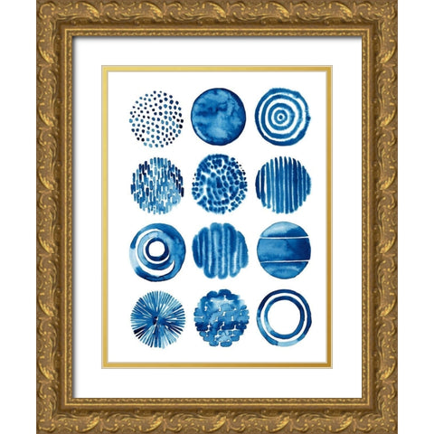 Differing Drops I Gold Ornate Wood Framed Art Print with Double Matting by Popp, Grace