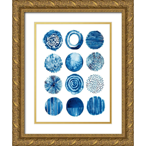 Differing Drops II Gold Ornate Wood Framed Art Print with Double Matting by Popp, Grace