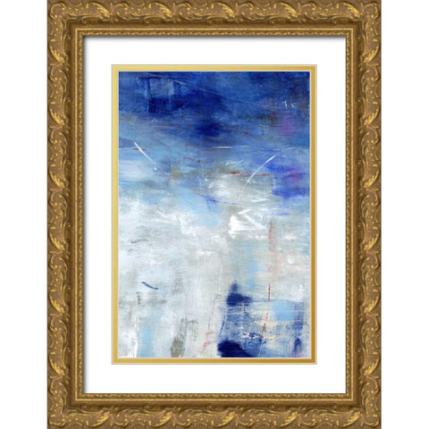 Between the Line II Gold Ornate Wood Framed Art Print with Double Matting by OToole, Tim