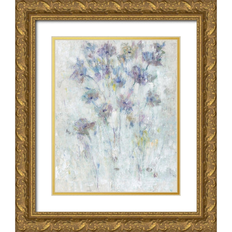 Lavender Floral Fresco II Gold Ornate Wood Framed Art Print with Double Matting by OToole, Tim