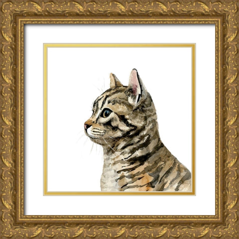 Pet Profile III Gold Ornate Wood Framed Art Print with Double Matting by Barnes, Victoria