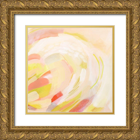 Sunburst Blossom I Gold Ornate Wood Framed Art Print with Double Matting by Popp, Grace
