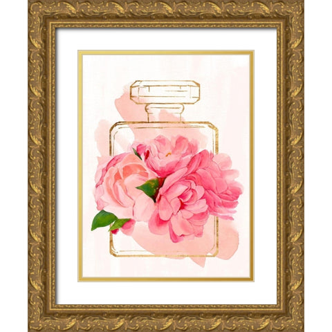 Perfume Bloom II Gold Ornate Wood Framed Art Print with Double Matting by Warren, Annie