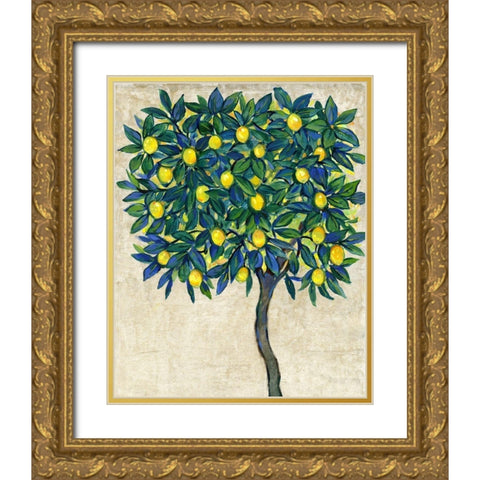 Lemon Tree Composition I Gold Ornate Wood Framed Art Print with Double Matting by OToole, Tim