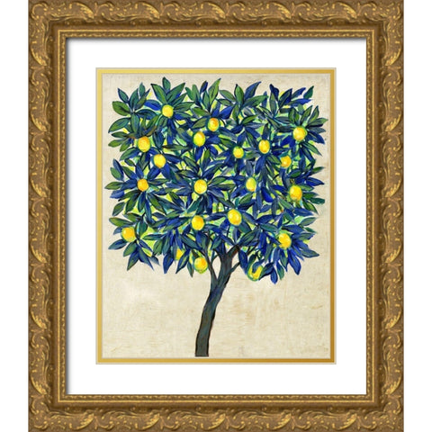 Lemon Tree Composition II Gold Ornate Wood Framed Art Print with Double Matting by OToole, Tim