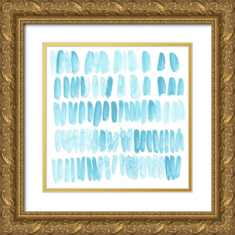 Liquid Motif VIII Gold Ornate Wood Framed Art Print with Double Matting by Vess, June Erica