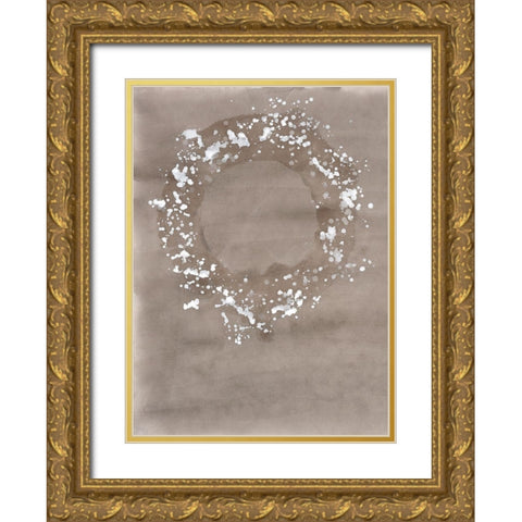 Neutral Coronet Gold Ornate Wood Framed Art Print with Double Matting by Binder, Vanessa