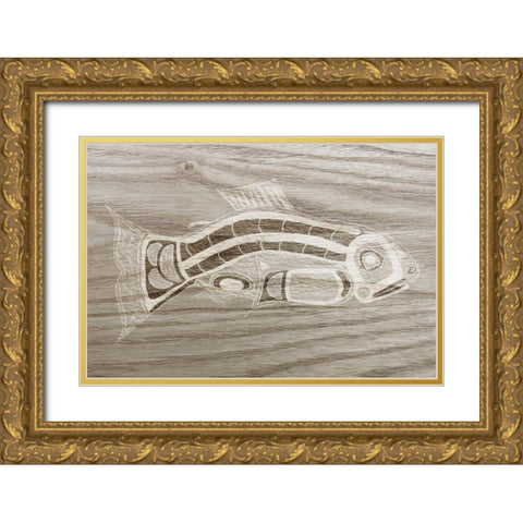 Totem Animal I Gold Ornate Wood Framed Art Print with Double Matting by Ludwig, Alicia