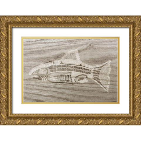 Totem Animal II Gold Ornate Wood Framed Art Print with Double Matting by Ludwig, Alicia