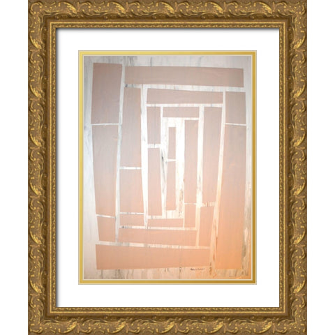 The Maze I Gold Ornate Wood Framed Art Print with Double Matting by Avondet, Natalie