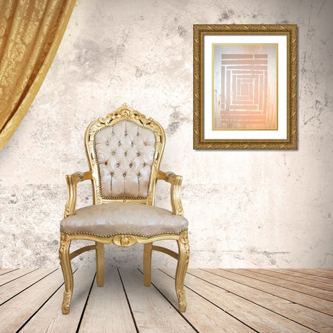 The Maze II Gold Ornate Wood Framed Art Print with Double Matting by Avondet, Natalie