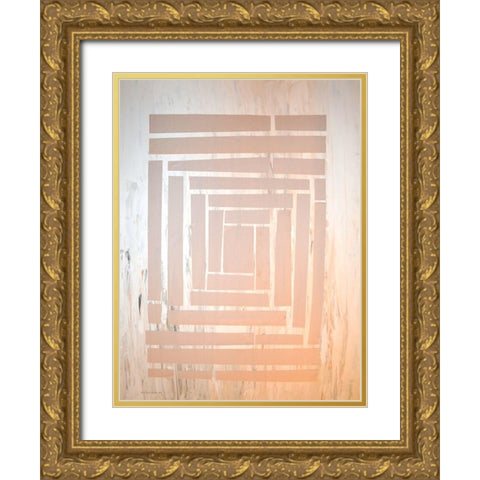 The Maze II Gold Ornate Wood Framed Art Print with Double Matting by Avondet, Natalie