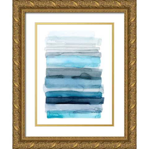 Tide Drift I Gold Ornate Wood Framed Art Print with Double Matting by Popp, Grace