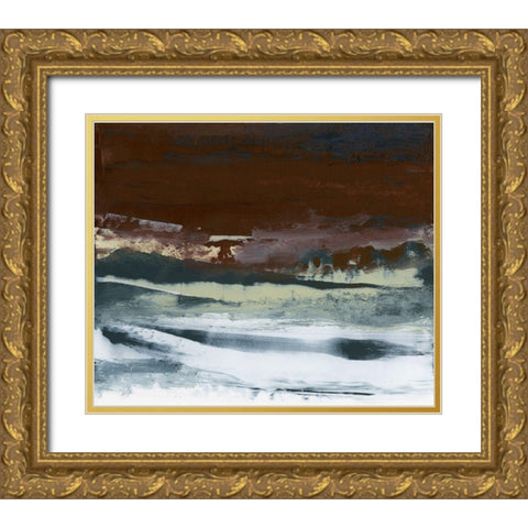 Lyrical IV Gold Ornate Wood Framed Art Print with Double Matting by Gordon, Sharon