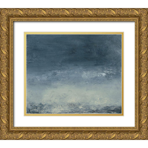 Stille II Gold Ornate Wood Framed Art Print with Double Matting by Gordon, Sharon