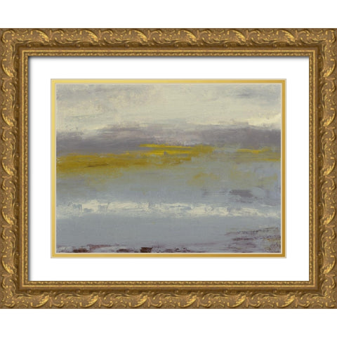 Milieu II Gold Ornate Wood Framed Art Print with Double Matting by Gordon, Sharon