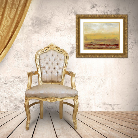 Milieu IV Gold Ornate Wood Framed Art Print with Double Matting by Gordon, Sharon
