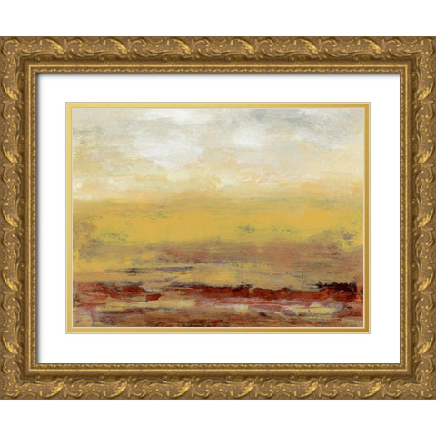 Milieu IV Gold Ornate Wood Framed Art Print with Double Matting by Gordon, Sharon