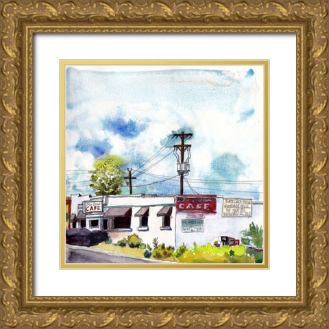 Urban Study II Gold Ornate Wood Framed Art Print with Double Matting by McCreery, Paul
