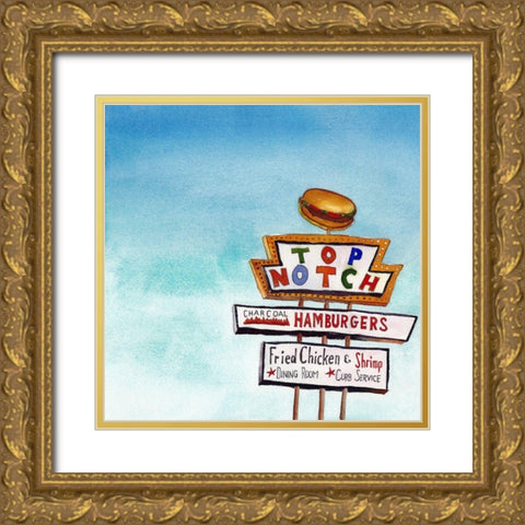 Urban Study V Gold Ornate Wood Framed Art Print with Double Matting by McCreery, Paul