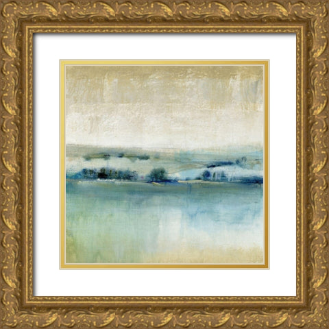 Distant Shoreline II Gold Ornate Wood Framed Art Print with Double Matting by OToole, Tim