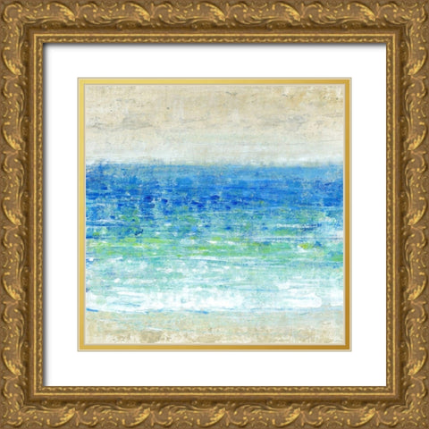 Ocean Impressions I Gold Ornate Wood Framed Art Print with Double Matting by OToole, Tim