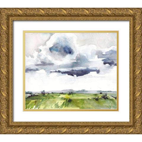 May Sky Studies II Gold Ornate Wood Framed Art Print with Double Matting by McCreery, Paul