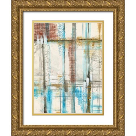 Primary Lineage IV Gold Ornate Wood Framed Art Print with Double Matting by Goldberger, Jennifer